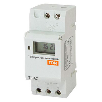 Таймер электронный астрономический ТЭ-АС 16А-DIN TDM SQ1503-0023 - Электрика, НВА - Реле, автоматизация и управление - Таймеры - . Магазин оборудования для автономного и резервного электропитания Ekosolar.ru в Домодедово