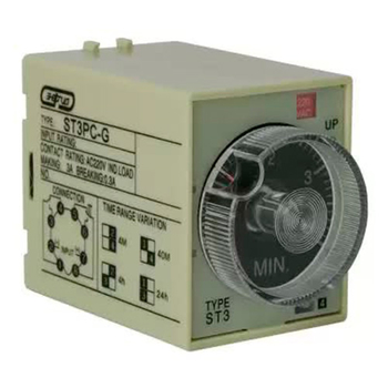 Реле времени 220V ST3PC-G (0.5-4min/40min/4h/24h) Энергия - Электрика, НВА - Реле, автоматизация и управление - Реле времени - . Магазин оборудования для автономного и резервного электропитания Ekosolar.ru в Домодедово
